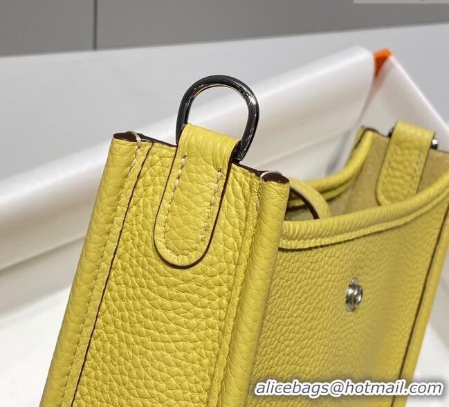 Well Crafted Hermes Evelyne Mini Bag 18cm in Togo Calfskin H0118 Chick Yellow 2025