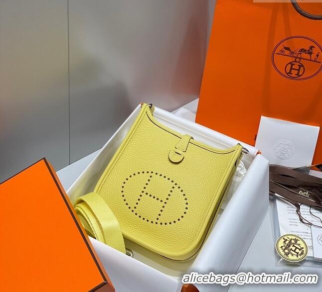 Well Crafted Hermes Evelyne Mini Bag 18cm in Togo Calfskin H0118 Chick Yellow 2025