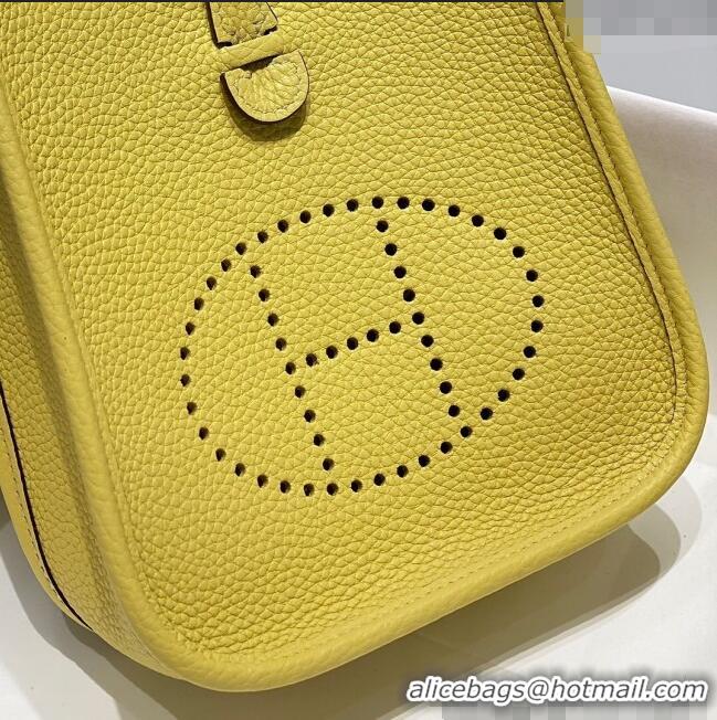 Well Crafted Hermes Evelyne Mini Bag 18cm in Togo Calfskin H0118 Chick Yellow 2025