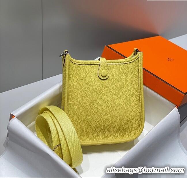 Well Crafted Hermes Evelyne Mini Bag 18cm in Togo Calfskin H0118 Chick Yellow 2025