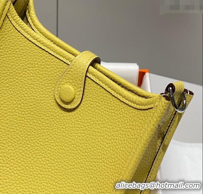 Well Crafted Hermes Evelyne Mini Bag 18cm in Togo Calfskin H0118 Chick Yellow 2025