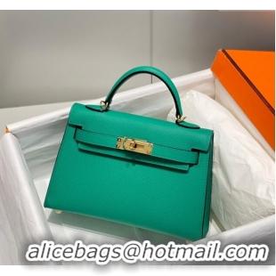 Market Sells Hermes Mini Kelly II Bag 19cm in Epsom Leather 0118 Imperial Green 2025