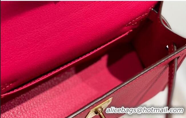 Top Design Hermes Mini Kelly II Bag 19cm in Epsom Leather 0118 Acme Pink 2025