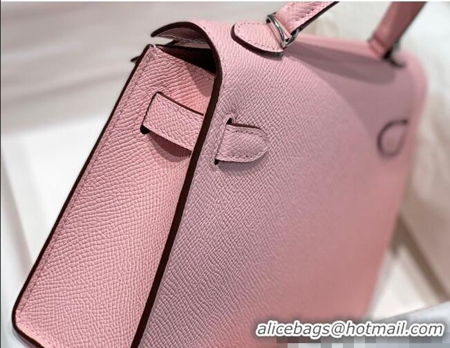 Low Cost Hermes Mini Kelly II Bag 19cm in Epsom Leather 0118 3Q Pink 2025