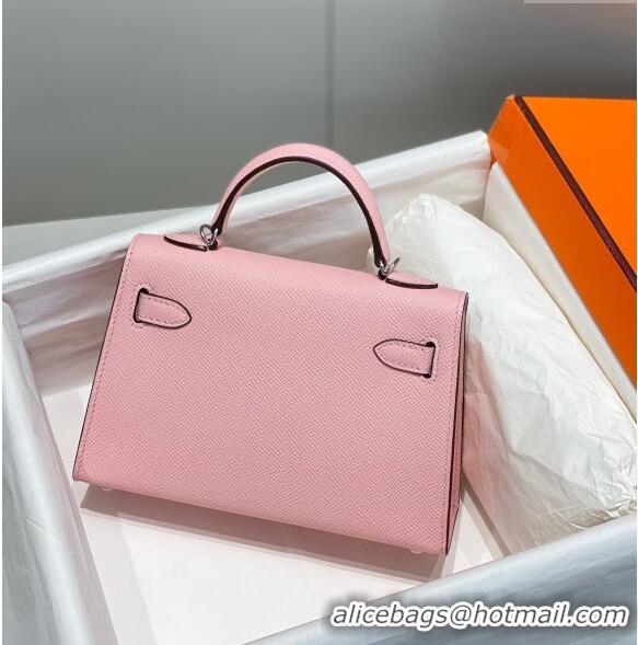 Low Cost Hermes Mini Kelly II Bag 19cm in Epsom Leather 0118 3Q Pink 2025