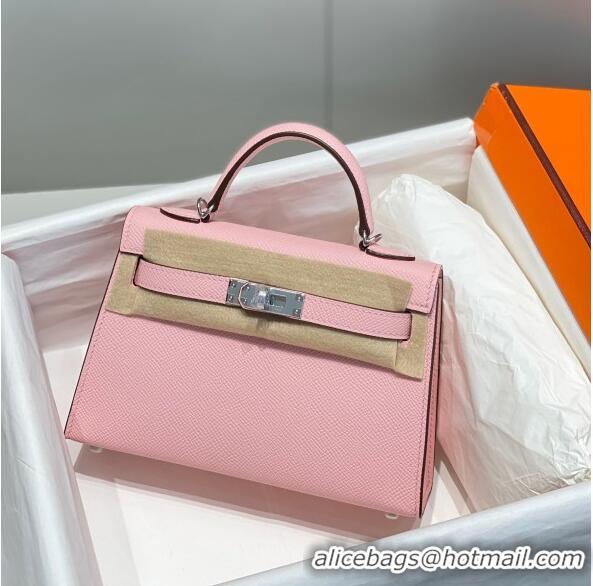 Low Cost Hermes Mini Kelly II Bag 19cm in Epsom Leather 0118 3Q Pink 2025