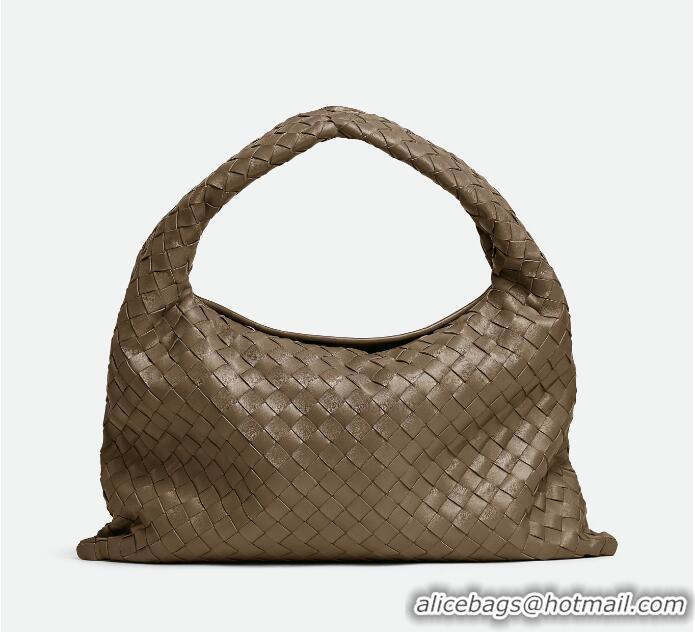 Best Price Bottega Veneta Large Hop Shoulder Bag With Intrecciato Calf Leather 763970 Pinecone