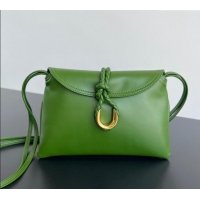 Famous Brand Bottega Veneta Small Liberta Cross-body bag in Smooth Calfskin 806030 Green 2024