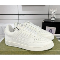 Classic Hot Gucci Leather Sneakers with GUCCI All White 1118082