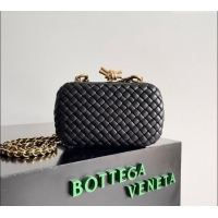 Well Crafted Bottega Veneta Knot With Chain Mini Bag 776662 Black 2024