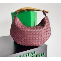 Good Taste Bottega Veneta Sardine Bag in Intrecciato Leather Barolo 716082 Red 2024