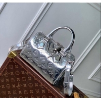 Best Quality Louis Vuitton Speedy Bandouliere 20 Bag in Silver Monogram Leather M11987 2024