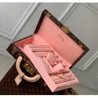 Top Design Louis Vuitton Boîte Bijoux 34 Jewelry Vanity Case M20291 Rose Ballerine Pink 2024