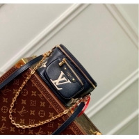 Grade Quality Louis Vuitton Mini Bumbag in Monogram Empreinte Leather M46917 Black/Cream Beige 2024