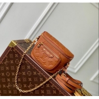 Classic Specials Louis Vuitton Mini Bumbag in Monogram Empreinte Embossed Leather M83275 Cognac Brown 2024