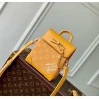 Well Crafted Louis Vuitton Mens Nano Steamer Mini Bag in Yellow Monogram Heritage Canvas M12655 2024