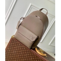 New Cheap Louis Vuitton Mens Takeoff Backpack Bag in Cowhide Leather M11625 Moka Brown 2024