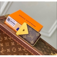 Top Grade Louis Vuitton Porte-Cartes Magnet Card Holder M12853 Yellow 2024