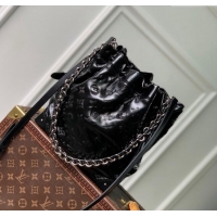 Pretty Style Louis Vuitton Noe Trunk PM Bucket Bag in Black Monogram Leather M13484 Cruise 2025