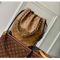 Pretty Style Louis Vuitton Noe Trunk PM Bucket Bag in Monogram Canvas M13324 Monogram Reverse Cruise 2025