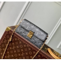 New Fashion Louis Vuitton Wallet On Chain Métis Mini Bag in Monogram Empreinte Leather M12716 Gun Metal 2024