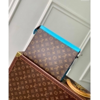 Low Cost Louis Vuitton Pochette Voyage MM Pouch in Monogram Macassar Canvas M12815 Gaston Blue 2024