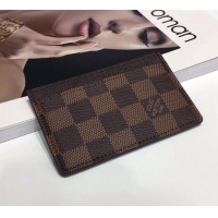 Good Taste Famous Brand Louis Vuitton Card Holder Wallet in Damier Ebene Canvas N60703 2024