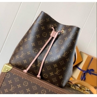 Good Product Louis Vuitton NeoNoe MM Bucket Bag in Monogram Canvas M44022 Pink 2024