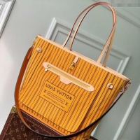 Top Quality Louis Vuitton Neverfull Inside Out MM Tote Bag M11947 Monogram Canvas/Yellow 2024