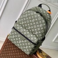 Discount Louis Vuitton Discovery Backpack PM in Olive Green Monogram Shadow Embossed Calf Leather M12463 2025