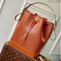 Free Shipping Louis Vuitton Noe MM Bucket Bag in Brown Epi Grained Leather M24932 2025