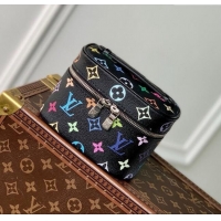 Best Grade Louis Vuitton LV x TM Nice Nano Vanity Case Bag in Multicolored Monogram Canvas M14033 Black 2025