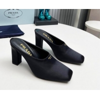 Pretty Style Prada Satin high heeled mules 9cm Black 1227030