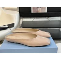 Unique Style Prada Patent leather flat mules Nude 1227046