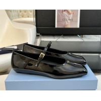 Purchase Prada Patent leather mary janes ballerinas flat Black 1227048