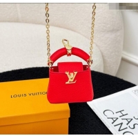 Good Taste Louis Vuitton Micro Bag Capucines Pouch Bag Charm 0115 Red 2025