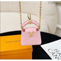 Discount Louis Vuitton Micro Bag Capucines Pouch Bag Charm 0115 Pink 2025