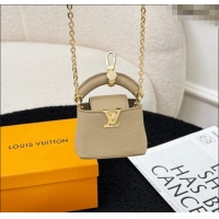 Grade Quality Louis Vuitton Micro Bag Capucines Pouch Bag Charm 0115 Grey 2025