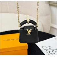 Grade Quality Louis Vuitton Micro Bag Capucines Pouch Bag Charm 0115 Black 2025