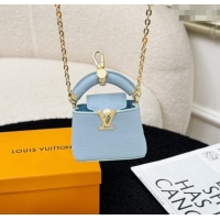 Unique Style Louis Vuitton Micro Bag Capucines Pouch Bag Charm 0115 Light Blue 2025