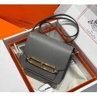 Best Price Hermes Roulis Mini Bag 18cm in Evercolor Leather H0118 Tin Grey 2025