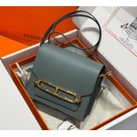 Buy Discount Hermes Roulis Mini Bag 18cm in Evercolor Leather H0118 Almond Green 2025