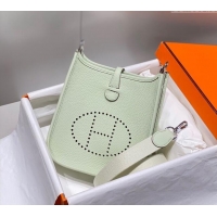 New Fashion Hermes Evelyne Mini Bag 18cm in Togo Calfskin H0118 Bubble Green 2025