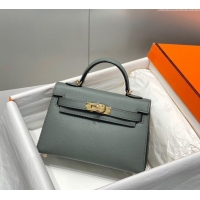 Promotional Hermes Mini Kelly II Bag 19cm in Epsom Leather 0118 Almond Green 2025