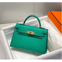 Market Sells Hermes Mini Kelly II Bag 19cm in Epsom Leather 0118 Imperial Green 2025