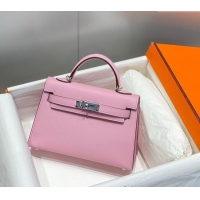 Market Sells Hermes Mini Kelly II Bag 19cm in Epsom Leather 0118 Mallow Purple/Silver 2025