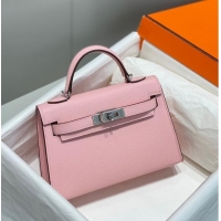 Low Cost Hermes Mini Kelly II Bag 19cm in Epsom Leather 0118 3Q Pink 2025