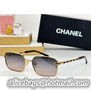 Most Popular Chanel Sunglasses with Chain CH4282 Gradient Grey 2024