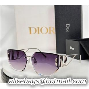 Grade Quality Dior 30 Montaigne B3U Sqaure Sunglasses D5116 Purple/Silver 2024