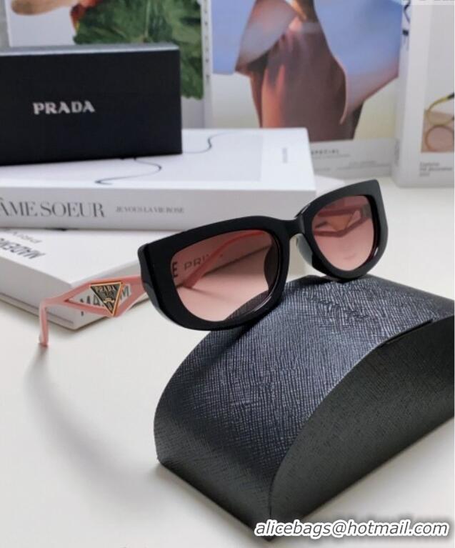 Well Crafted Prada Sunglasses PR102502 Black/Pink 2024